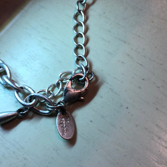 Lia sophia long silver multicolor necklace EUC - Picture 7 of 9